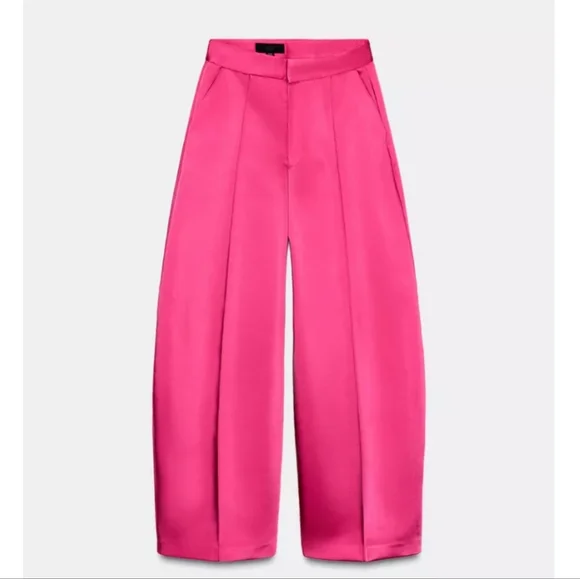 Zara Satin Effect Balloon Pants - Picture 2 of 3